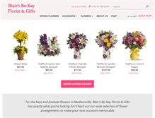 Tablet Screenshot of blairsbokayfloristandgifts.com